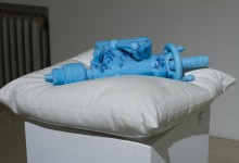 Clint Neufeld, Blue Pillow with Blue Tailstock, 2013