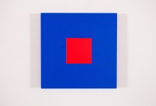 Claude Tousignant, Blue cobalt + rouge red, 2017
