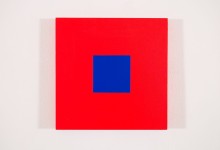 Claude Tousignant , Rouge red + blue cobalt, 2017
