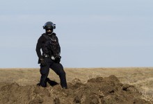 Camille Seaman, They’re Coming for You, DAPL Pipeline Construction Site, 2016