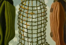 Judith Berry, Portrait avec cage brûlante, 2024
